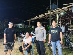 Patroli Humanis Polsek Sengah Temila Warnai Malam Cerah Bersama Warga