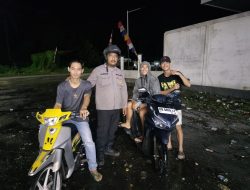 Patroli Malam, Polisi Sapa Warga dan Edukasi Pengendara demi Keamanan dan Ketertiban