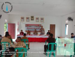 Kapolsek Sengah Temila Hadiri Musyawarah Desa Pembentukan Tim Penyusun RKP Desa Rabak Tahun 2026
