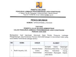 Publik Kawal Independensi Seleksi Terbuka Calon Pengurus LPJK 2025-2029