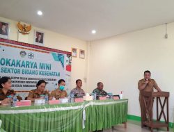 Polsek Mempawah Hulu hadiri Lokmin lintas sektor triwulan Puskesmas Karangan
