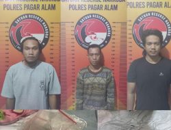 Reserse Narkoba Polres Pagaralam Bekuk Tiga Pengedar Shabu dan Ganja