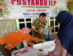 Kolaborasi Babinsa Begelenan, Bidan Dan Kader Posyandu Bergerak Untuk Generasi Sehat Di Wilayah Srengat