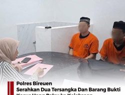 Polres Bireuen Serahkan Dua Tersangka Dan Barang Bukti Kasus Uang Palsu ke Kejaksaan