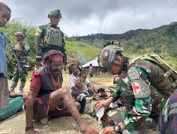 Mereka Tak Punya Puskesmas, Tapi Punya Kami, Bakti Tanpa Batas Satgas TNI di Kaki Langit Papua