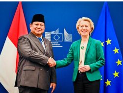 Pertemuan Presiden Prabowo dan Presiden Ursula Von Der Leyen beserta Para Pejabat Pendamping di Gedung Berlaymont