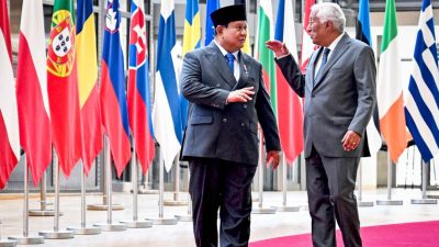 Presiden Prabowo disambut secara resmi oleh Presiden Costa