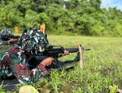 Sasdik 3 TNI AL Sorong Gelar Uji Ketangkasan Menembak Laras Panjang