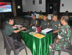 Kodim 0818/Malang-Batu Terima Kunjungan Kerja Tim Wasrik Post Audit dari Inspektorat Daerah Militer V/Brawijaya
