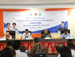 Korem 044/Gapo Turut Dalam Pembentukan Forum Pengurangan Risiko Bencana