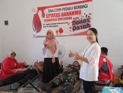Danramil Wonosegoro Dukung Aksi Kemanusiaan di Donor Darah Massal PT Japfa Comfeed
