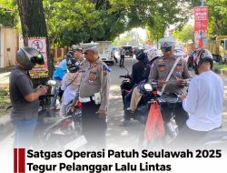 Satgas Operasi Patuh Seulawah 2025 Tegur Pelanggar Lalu Lintas