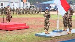 Satgas Kizi TNI Konga XX-V MONUSCO Laksanakan Upacara Tanggal 17 Juli 2025 di Daerah Misi