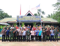 Dansatgas Pamtas RI-Malaysia Yonarhanud 1 Kostrad Letkol Arh Andy Qomarudin, Jalin Sinergi dengan Forkopimcam dan Stakeholder di Wilayah Entikong