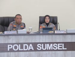 Optimalisasi Teknologi Presisi, Polda Sumsel Gelar Anev ASTINA Secara Daring Dipimpin Kaposko Presisi Mabes Polri
