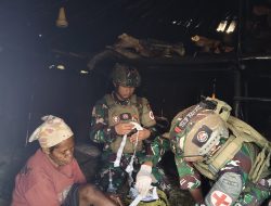 TNI Hadir di Setiap Honai: Satgas TNI Beri Layanan Kesehatan Door to Door di Pegunungan Puncak