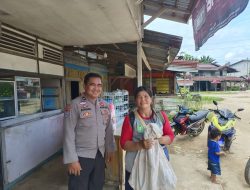 Dengan Sambang Dialogis Kanit Binmas Polsek Kuala Behe Sampaikan Pesan Kamtibmas Kepada Masyarakat