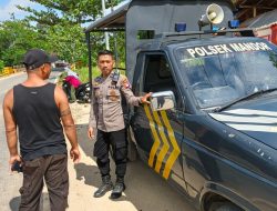 Dengan Menggunakan Kendaraan Dinas, Petugas Laksanakan Patroli Siang Hari, Inilah Yang Disampaikannya