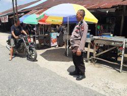Hari Libur, Petugas Polsek Mandor Tetap Siaga Laksanakan Patroli Di Tempat yang Rawan Kriminalitas