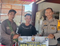 Melalui Sosialisasi, Warga Diajak Bhabinkamtibmas Polsek Menyuke Antisipasi Karhutla