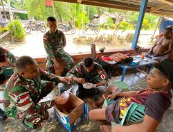 TNI Hadir untuk Rakyat: Satgas 131/Brajasakti Layani Kesehatan Gratis di Perbatasan Papua