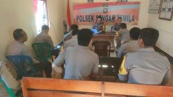 Kapolsek Sengah Temila Pimpin Langsung Anev Kinerja, Tegaskan Komitmen Tingkatkan Pelayanan dan Profesionalisme