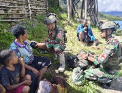 Satgas TNI Buka Pintu Kemanusiaan di Ujung Negeri, Layani Warga dengan Pelayanan Kesehatan Gratis