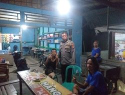 Laksanakan Giat Patroli Rutin Pada Malam Hari Personil Polsek Menjalin Jaga Situasi Kamtibmas