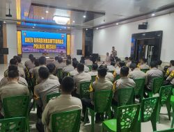 Kapolres Mesuji Gelar Anev dan Pembinaan Bhabinkamtibmas, Fokuskan pada Layanan Publik dan Karhutla