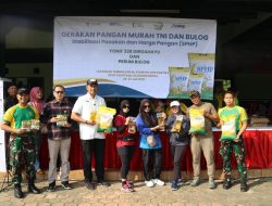 Sinergi Perum BULOG dan TNI Dilanjutkan Lewat GPM di Yonif 328/Dirgahayu, Cilodong