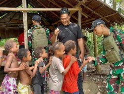 Keceriaan Di Perbatasan Indonesia Papua Bersama Satgas Yonif 131/Brajasakti
