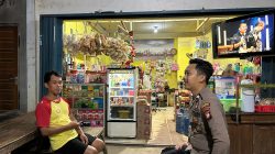 Patroli Rutin di Malam hari , Polsek Mempawah Hulu Jaga Kamtibmas di Wilayahnya
