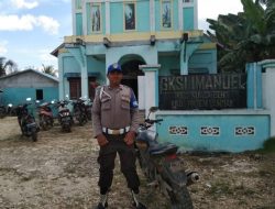 Polsek Kuala Behe Laksanakan Pengamanan Rutin Ibadah Minggu