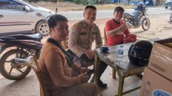 Anggota Polsubsektor Jelimpo Laksanakan Patroli Siang Hari Untuk Memastikan Situasi Kamtibmas Aman