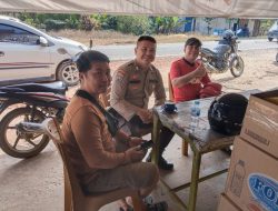 Anggota Polsubsektor Jelimpo Laksanakan Patroli Siang Hari Untuk Memastikan Situasi Kamtibmas Aman