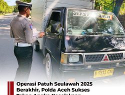 Operasi Patuh Seulaweh 2025 Sukses Tekan Angka Kecelakaan
