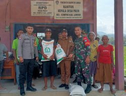 Polsubsektor Sompak Monitoring Pembagian Bantuan Pangan Tahun 2025