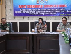 Polres Landak Gelar Rakor Lintas Sektoral Hadapi Musim Kemarau dan Antisipasi Karhutla