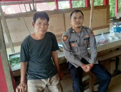 Personil Polsek Menjalin Laksanakan Patroli Dialogis Berikan Pesan Pesan Kamtibmas