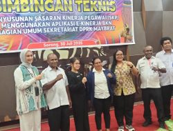 Penutupan Bintek SKP E-Kinerja: DPRK Maybrat Bagian Umum Dorong ASN Tentang Aplikasi Digital