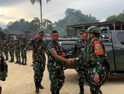 Asops Kodam XVIII/Kasuari Kunjungi Pos Kotis Kumurkek, Tinjau Kesiapan Operasional Satgas Pamtas Yonif 763/SBA