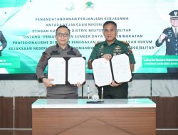 TNI Dan Kejaksaan Sepakat Perkuat Penegakan Hukum Di Blitar