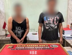 Polresta Mataram Ungkap Transaksi Narkoba di Kampung Rawan Narkoba, Dua Pria Diamankan