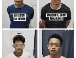 Polda Sumsel Tangkap Empat Pelaku Penguasaan Senpi Ilegal dan Narkoba di Palembang