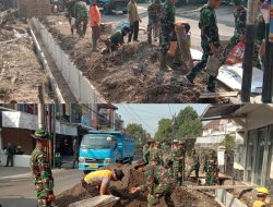 Sasaran Fisik Perbaikan Saluran Air Terus Dikebut Satgas TMMD Reguler Ke-125 Kodim 0735/Surakarta