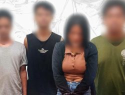 Polresta Mataram Amankan 4 Terduga Pelaku dan 3,4 Gram Sabu