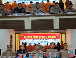 Polres Mesuji Ungkap 7 Kasus Kriminal Dalam 10 Hari, Tekab 308 Ringkus Sejumlah Tersangka