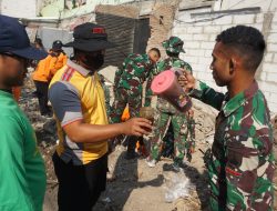 Segelas Teh Manis Bantu Lepaskan Dahaga di Lokasi Sasaran Fisik TMMD Reguler ke-125 Kodim 0735/Surakarta