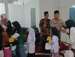 Peduli Sesama, Kapolres Mesuji Santuni Anak Yatim dalam Acara Syukuran