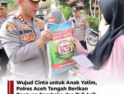 Wujud Cinta untuk Anak Yatim, Polres Aceh Tengah Berikan Bantuan Sosial dan Tali Asih